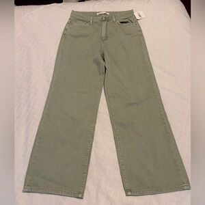 Altar'd State Green Olive 100% Cotton Jeans
